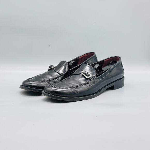 Cole Haan Shoes Mens 11 Black Leather City Monk Strap Loafers Slip On Dress main image 9